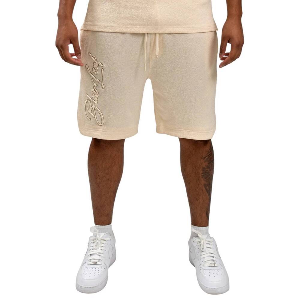 NEW BLAC LEAF prestige logo leaf short in cream